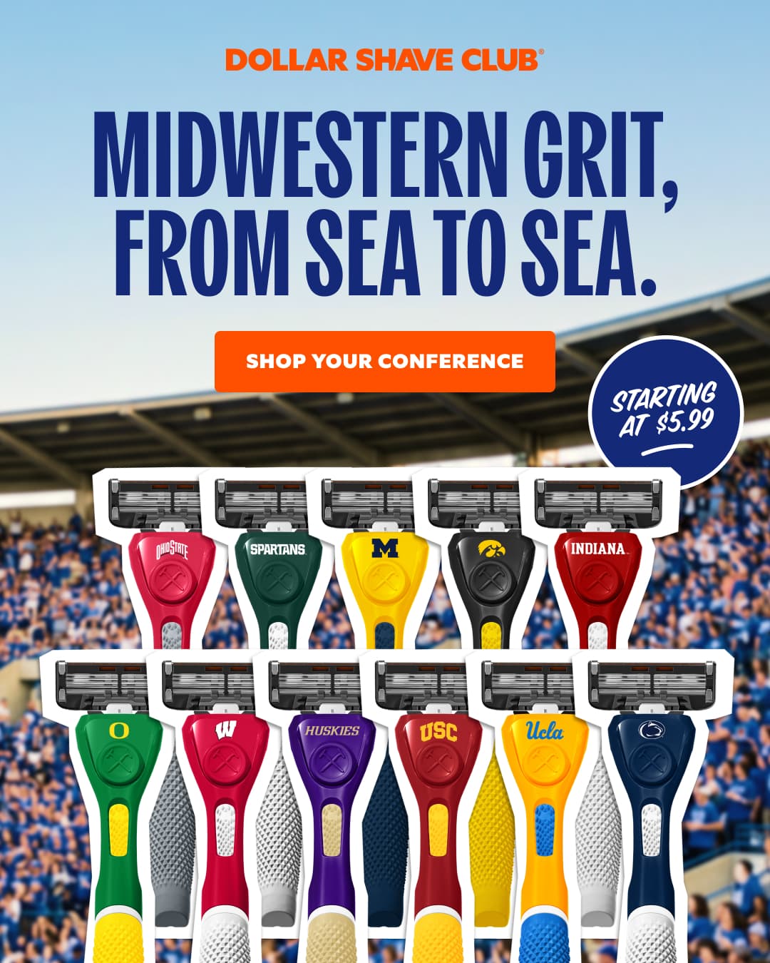 Dollar Shave Club ad: Shop Your Team's Handle