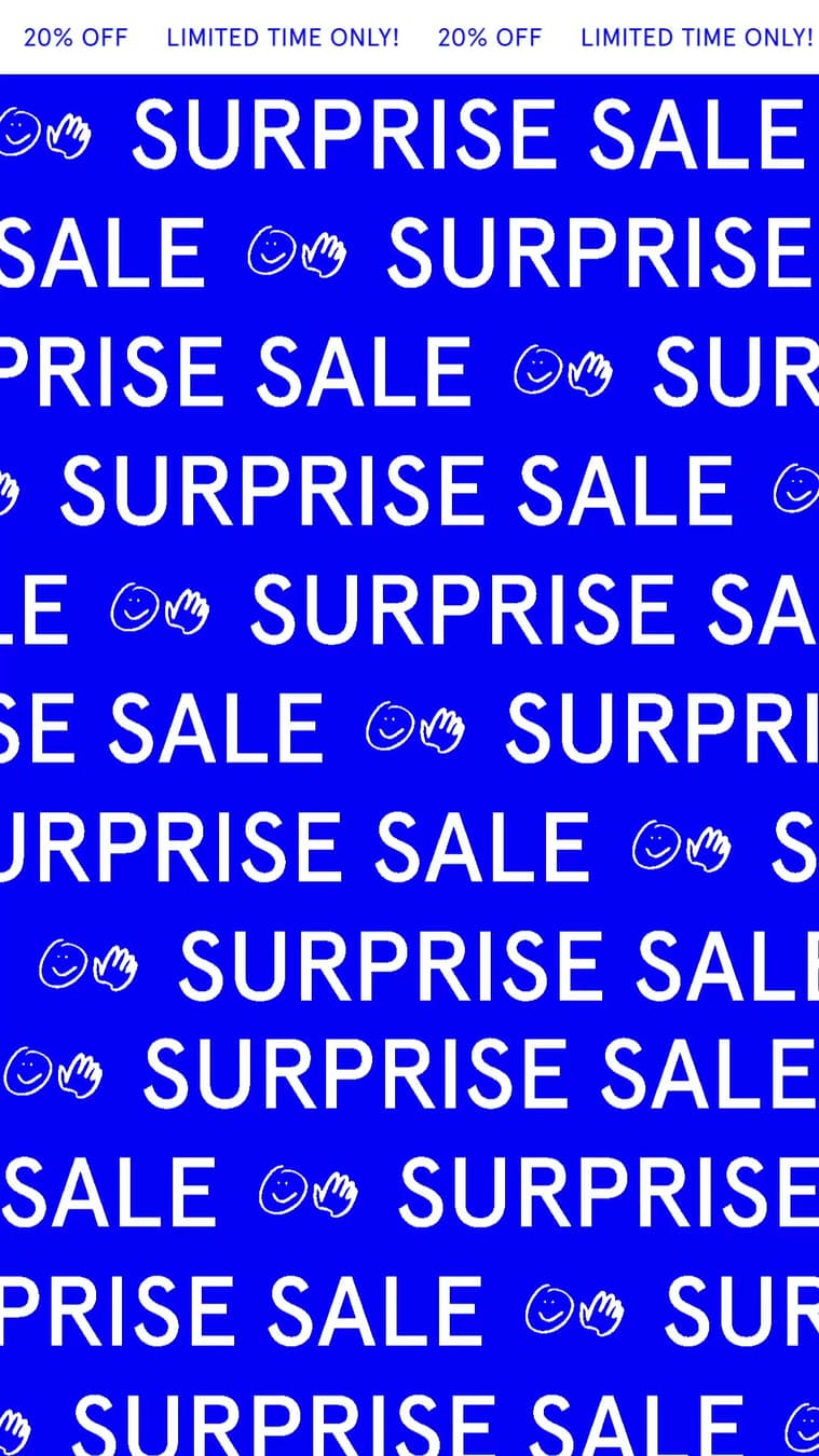 Glossier ad: Glossier Surprise Sale
