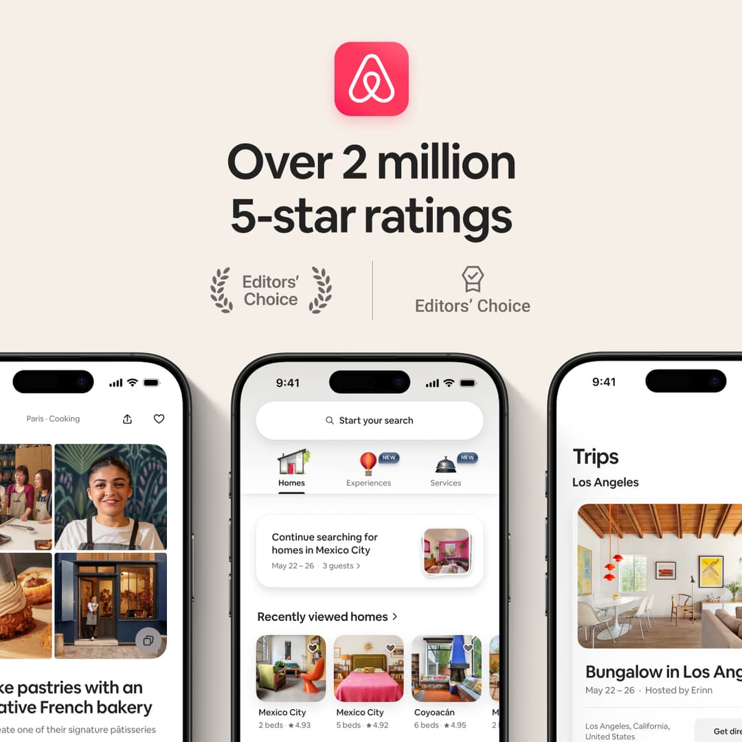 Airbnb ad: Get the Airbnb app