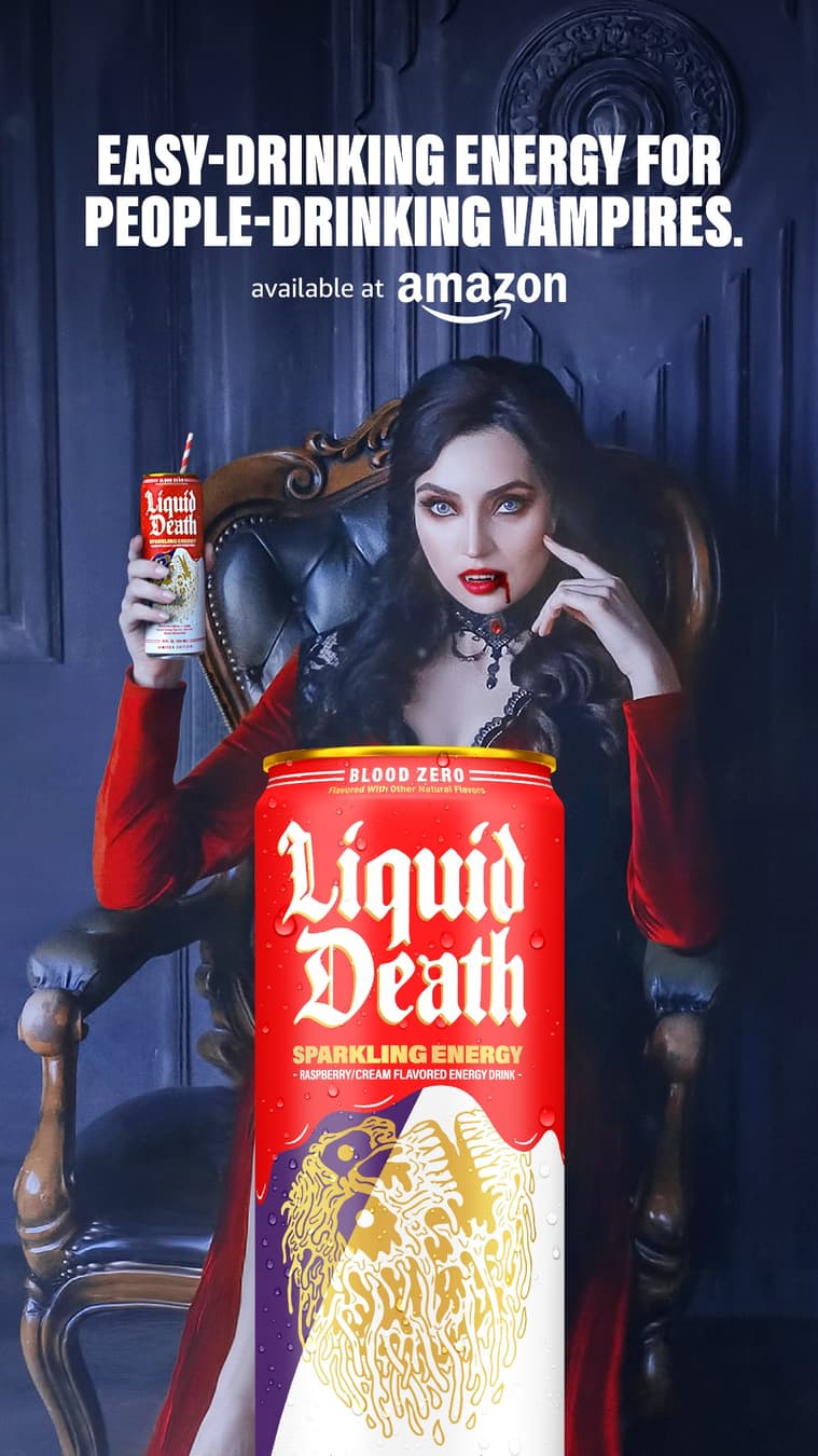 Liquid Death ad