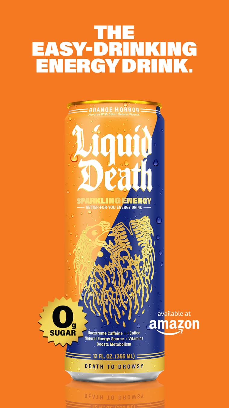 Liquid Death ad