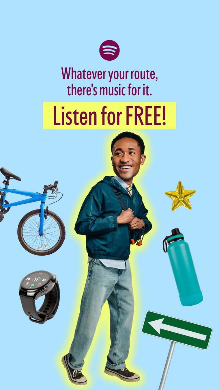 Spotify ad: Get Spotify for free