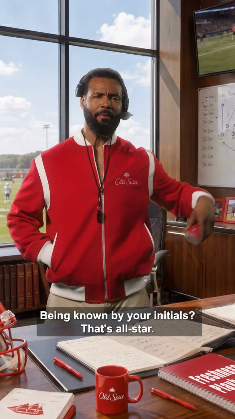 Old Spice ad: Greatest Smell in the NFL