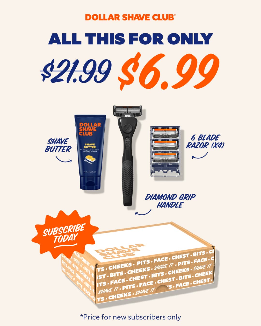 Dollar Shave Club ad: Smooth Move. Sharp Choice.