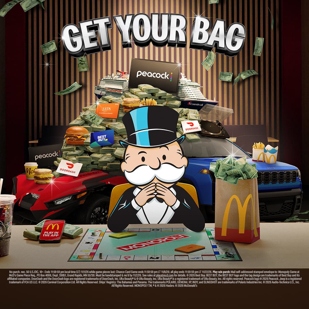 McDonald's ad: Play Monopoly at McD’s