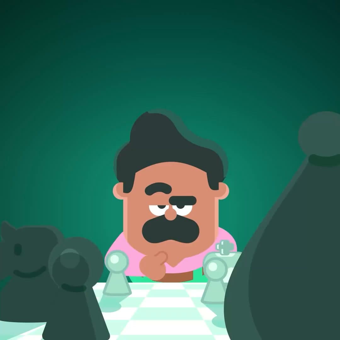 Duolingo ad: New on Duolingo: Chess