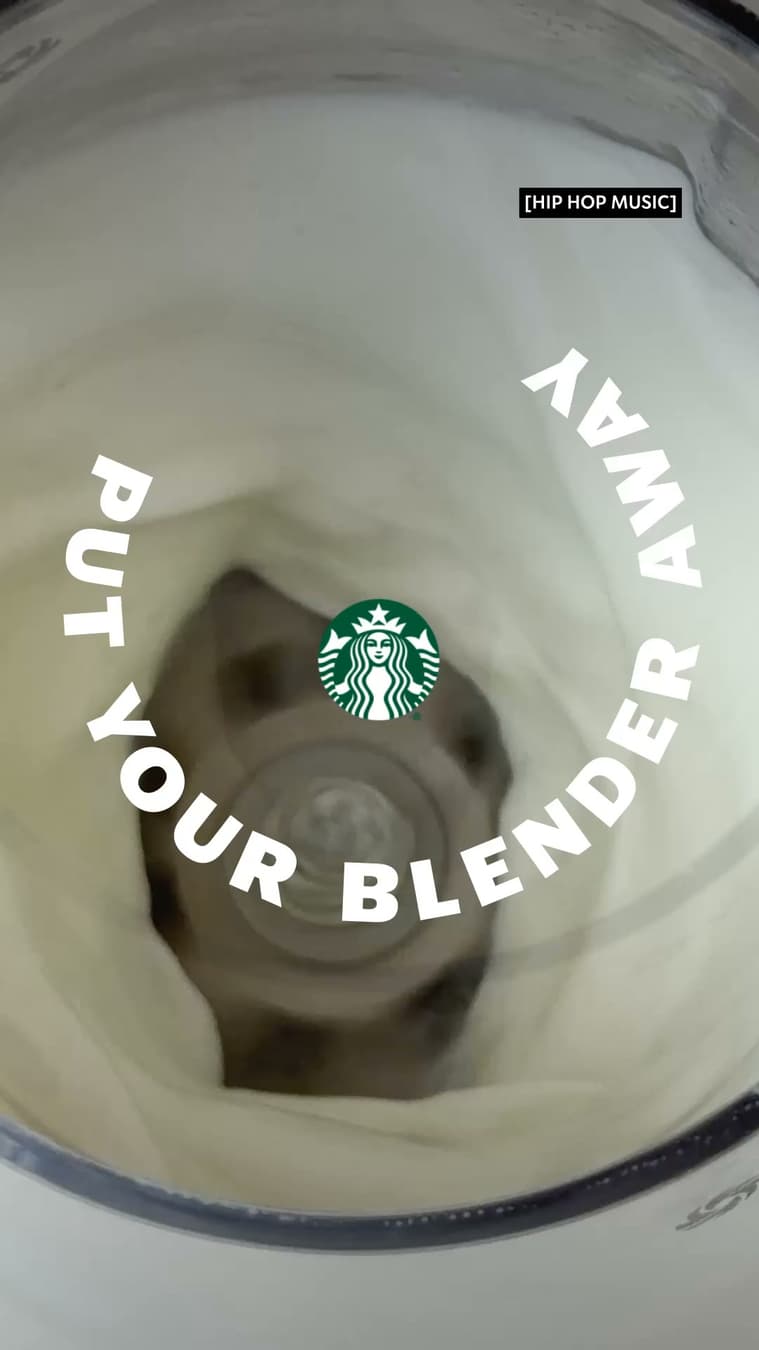 Starbucks ad: Skip the blender