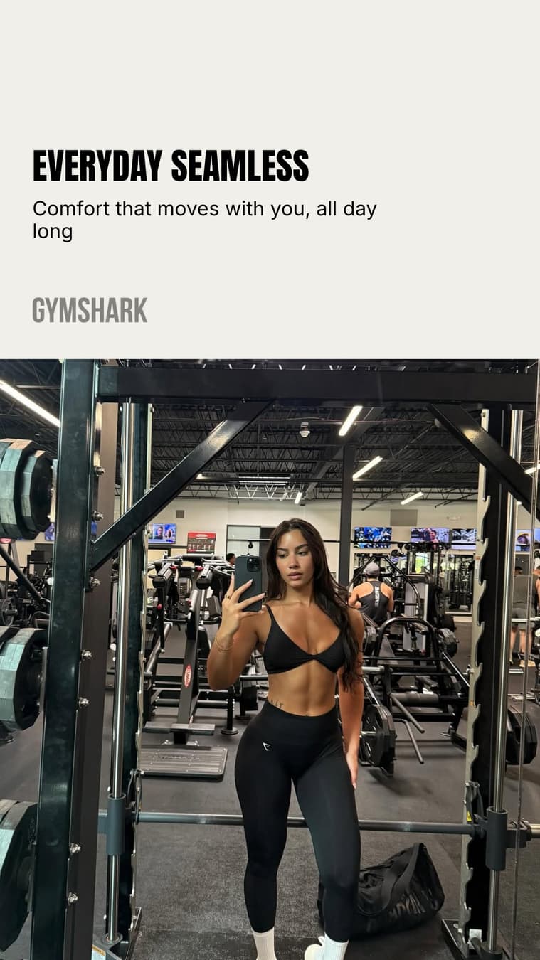 Gymshark ad: EVERYDAY SEAMLESS