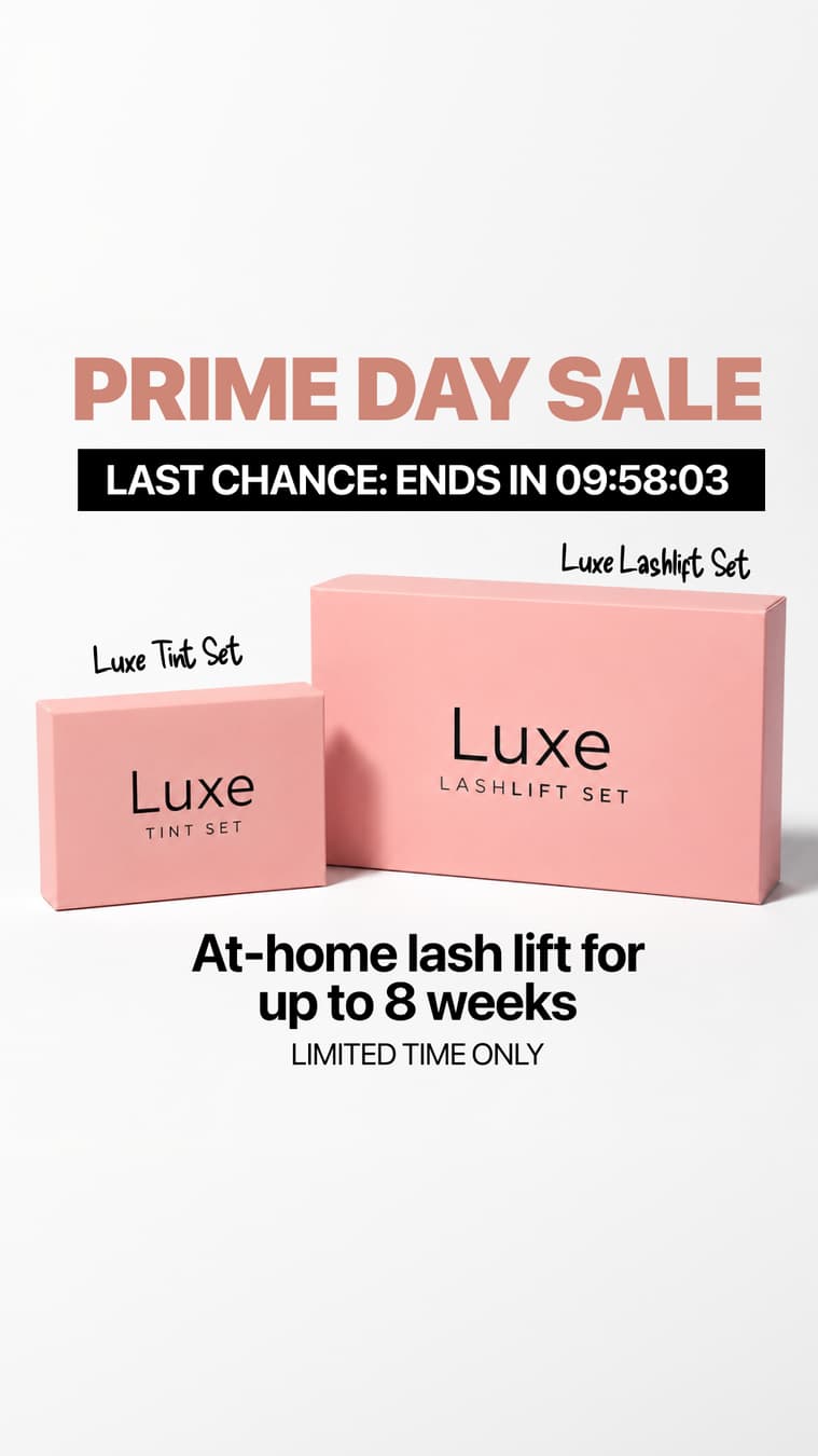 Luxe Cosmetics ad: Prime Day BOGO