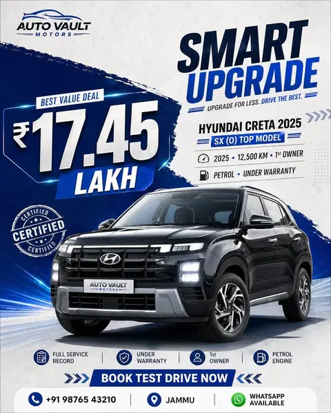BRAND NAME = AUTO VAULT MOTORS]
 CAR MODEL = HYUNDAI