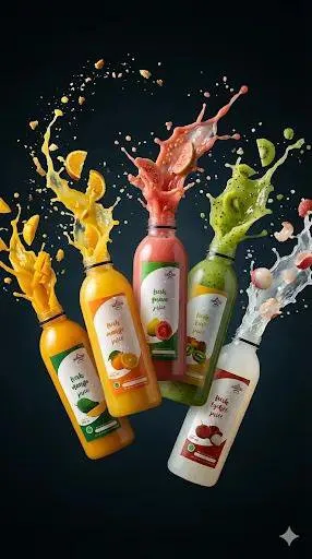 High-Speed Product Explosion Commercial Photo