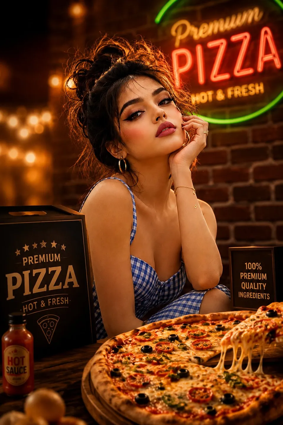 Ultra-Premium Pizza Commercial With Cheese Pull