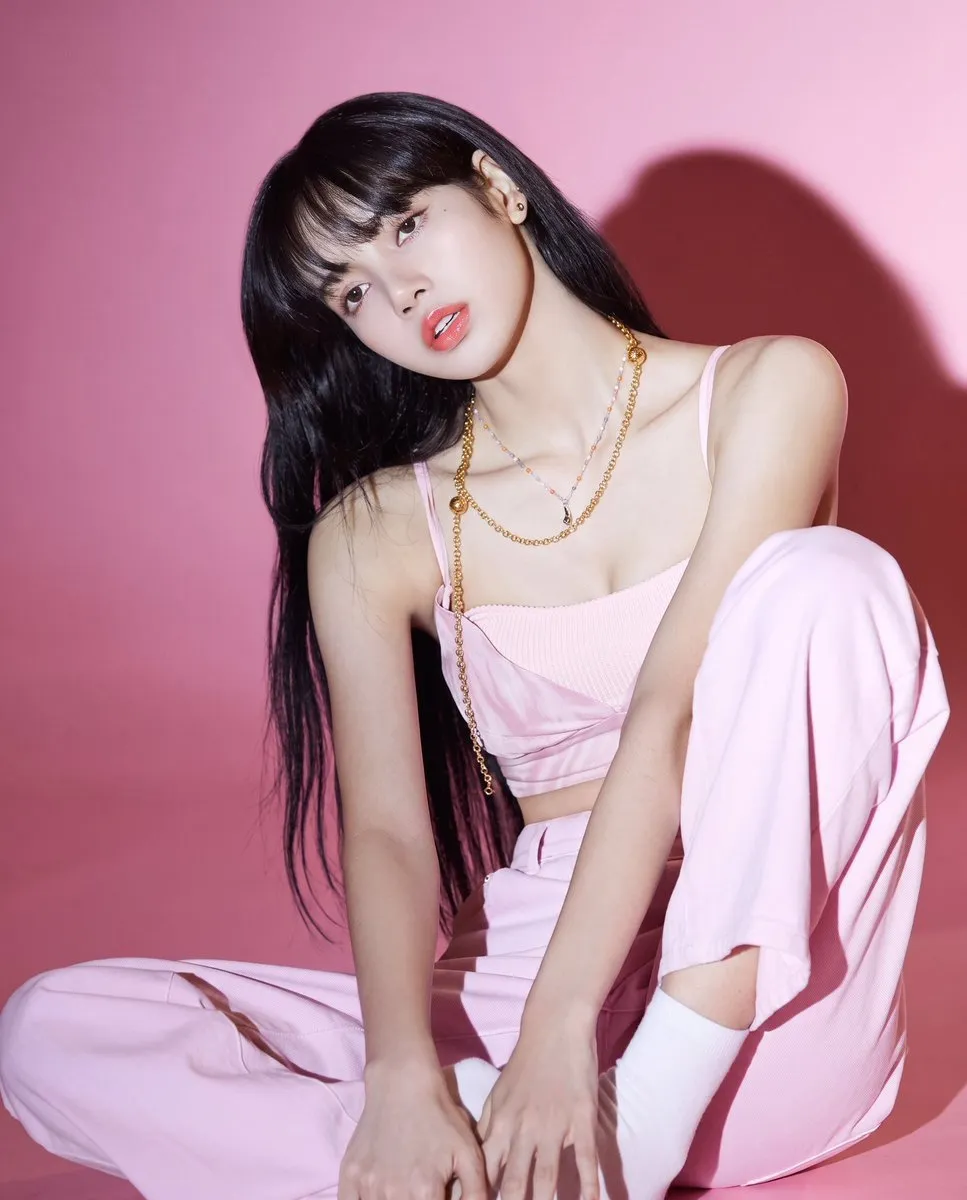 Pastel Pink K-Fashion Editorial Studio Portrait